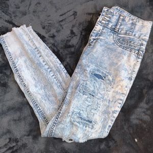 High rise sculpting skinny jeans